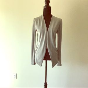 Grey Open Front Blazer BCBG
